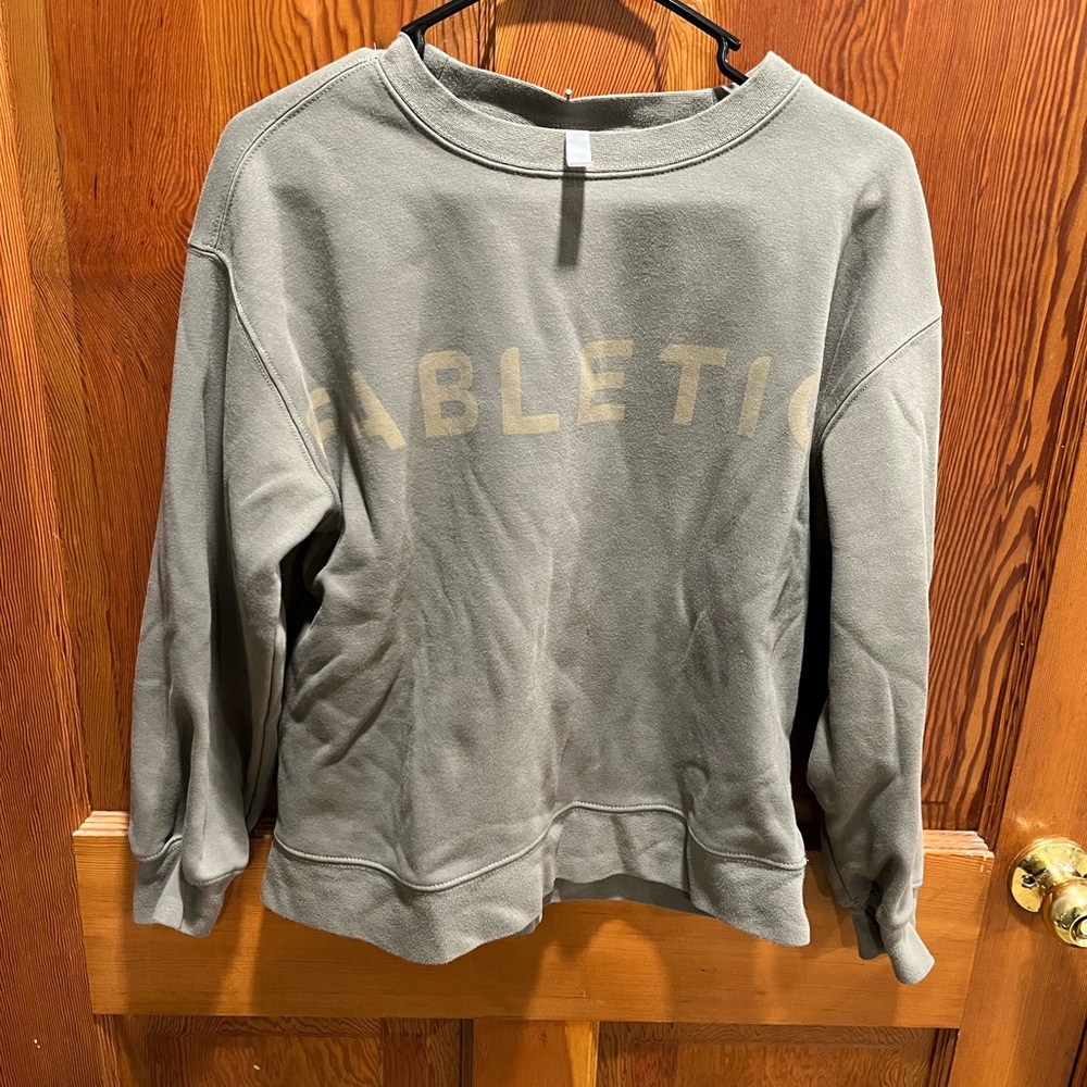 Fabletics Olive Green Sweatshirt - Picture 2 of 4